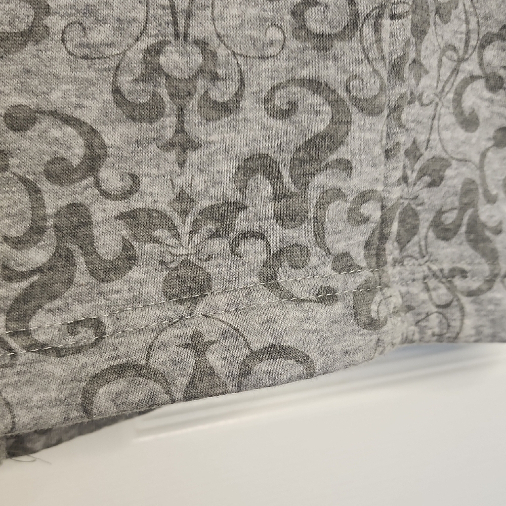 Croft & Barrow Patterned Gray Teddy Jacket - Picture 10 of 16